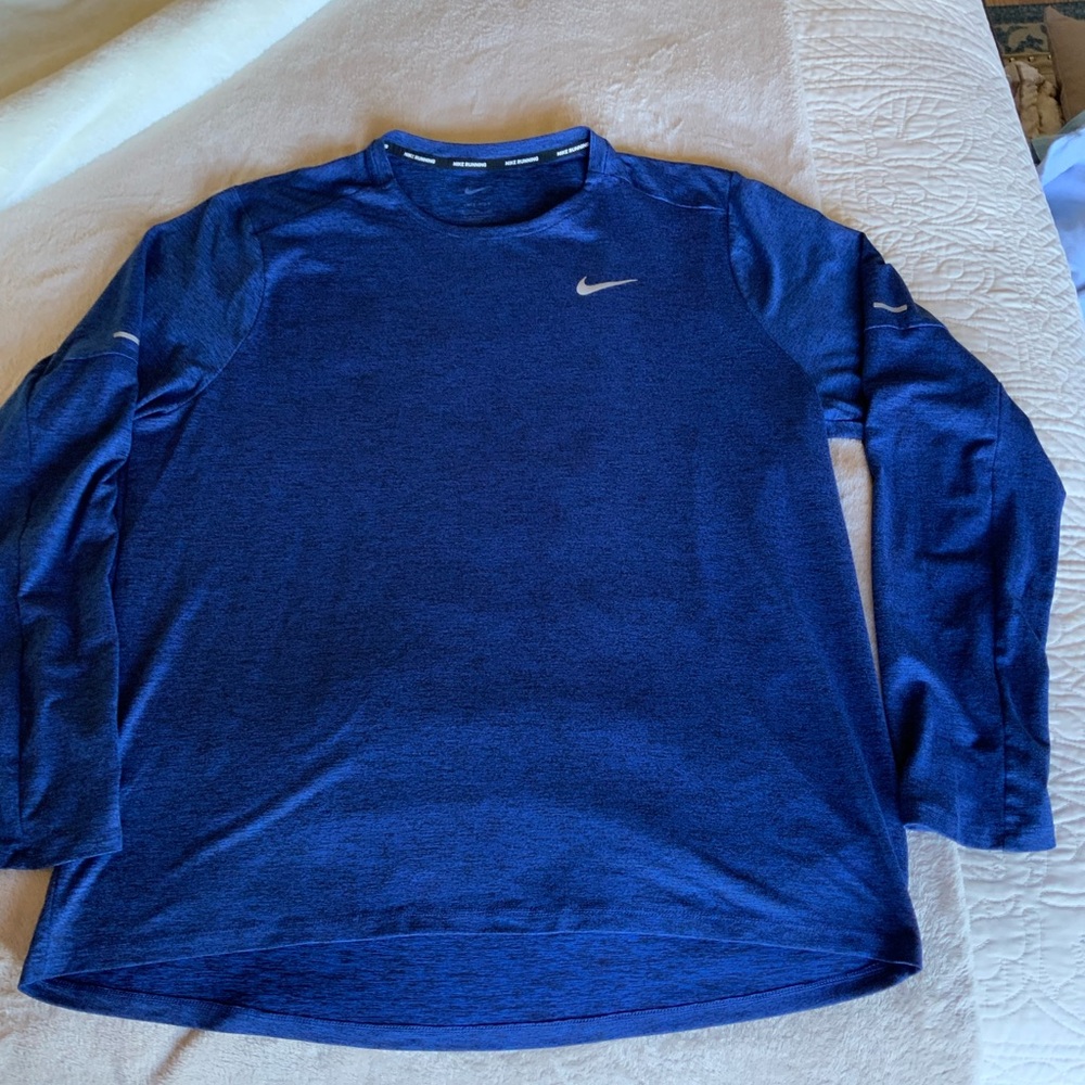 Nike DRI-FIT Blue Long Sleeve Top XL